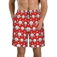 thumbnail image 2 of Uemuo Cute Baseball Pattern Men's Swim Trunks Hawaiian Beach Bathing Suit Swimsuits Beach Quick-Dry Shorts with Pockets-XX-Large, 2 of 9