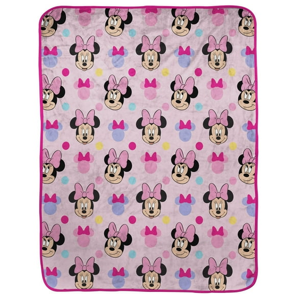 Minnie Mouse Kids Silk Touch Fleece Throw, 100% Polyester