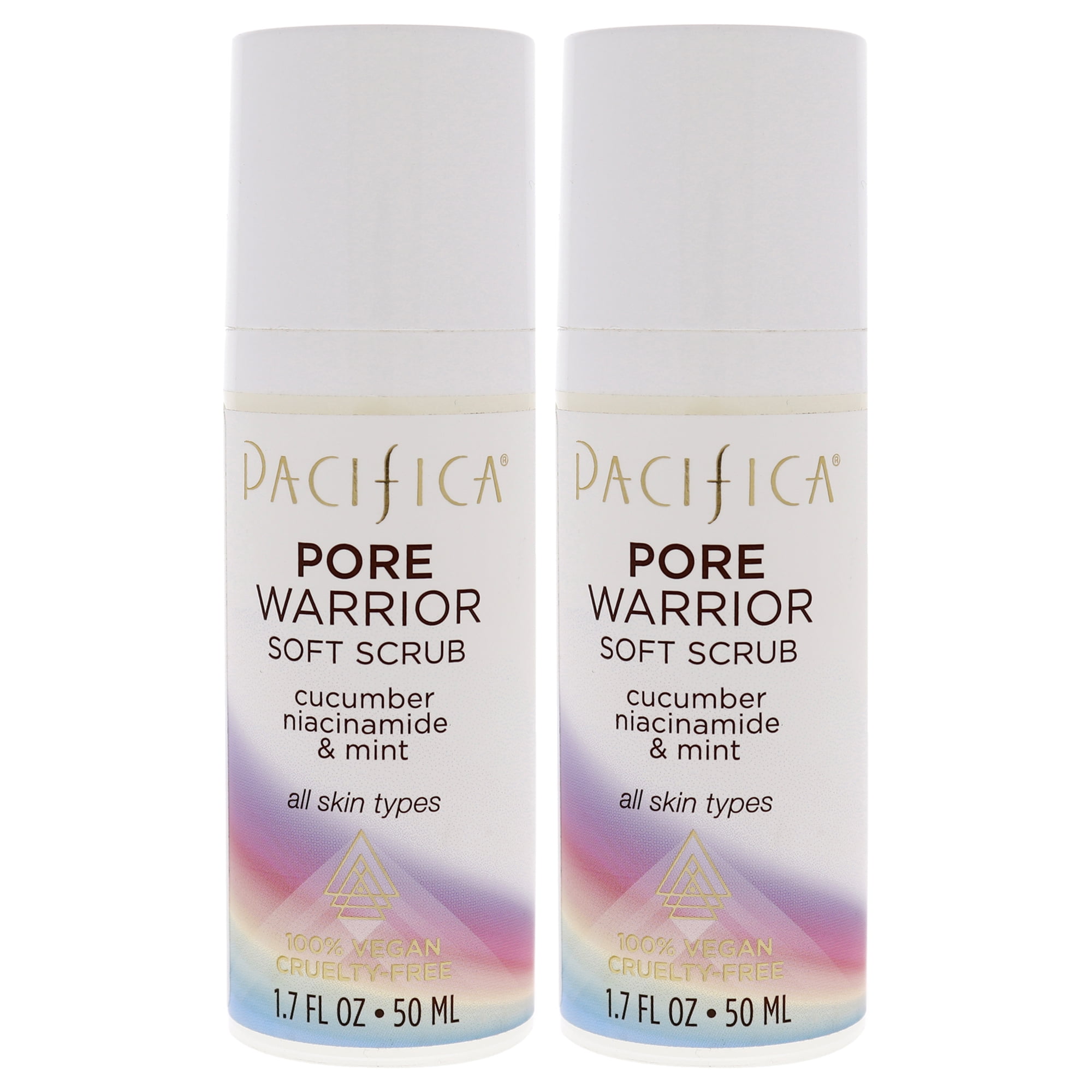 Pacifica Pore Warrior Soft Scrub Pack of 2, 1.7 oz
