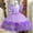 Purple, variant on Spazoro Toddler Baby Girls Dress Skirts, Princess Pageant Party Birthday Wedding Sleeveless Bowknot 2025 Saving Mesh Dresses for Child Girls Pink Size 1-2 T