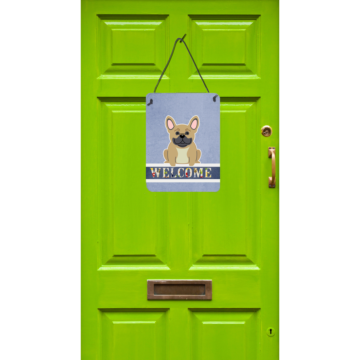 French Bulldog Cream Welcome Wall or Door Hanging Prints