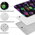 thumbnail image 5 of Purple Mushroom Star Black Pattern Bathroom Rugs Sets 3 Piece,Toilet Cover Set,Absorbent Non Slip Bathroom Mats Sets with U-Shaped Contour Rug Toilet Rug Set, 5 of 5