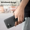 thumbnail image 2 of Designed for iPhone 16 Plus Case Magnetic, [Support Wireless Charging] Rugged Cover with Wristband Anti-Drop Finger Strap Heavy Duty Shockproof Phone Case for iPhone 16 Plus, Black, 2 of 9