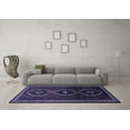 thumbnail image 3 of Ahgly Company Machine Washable Indoor Rectangle Persian Blue Traditional Area Rugs, 4' x 6', 3 of 4