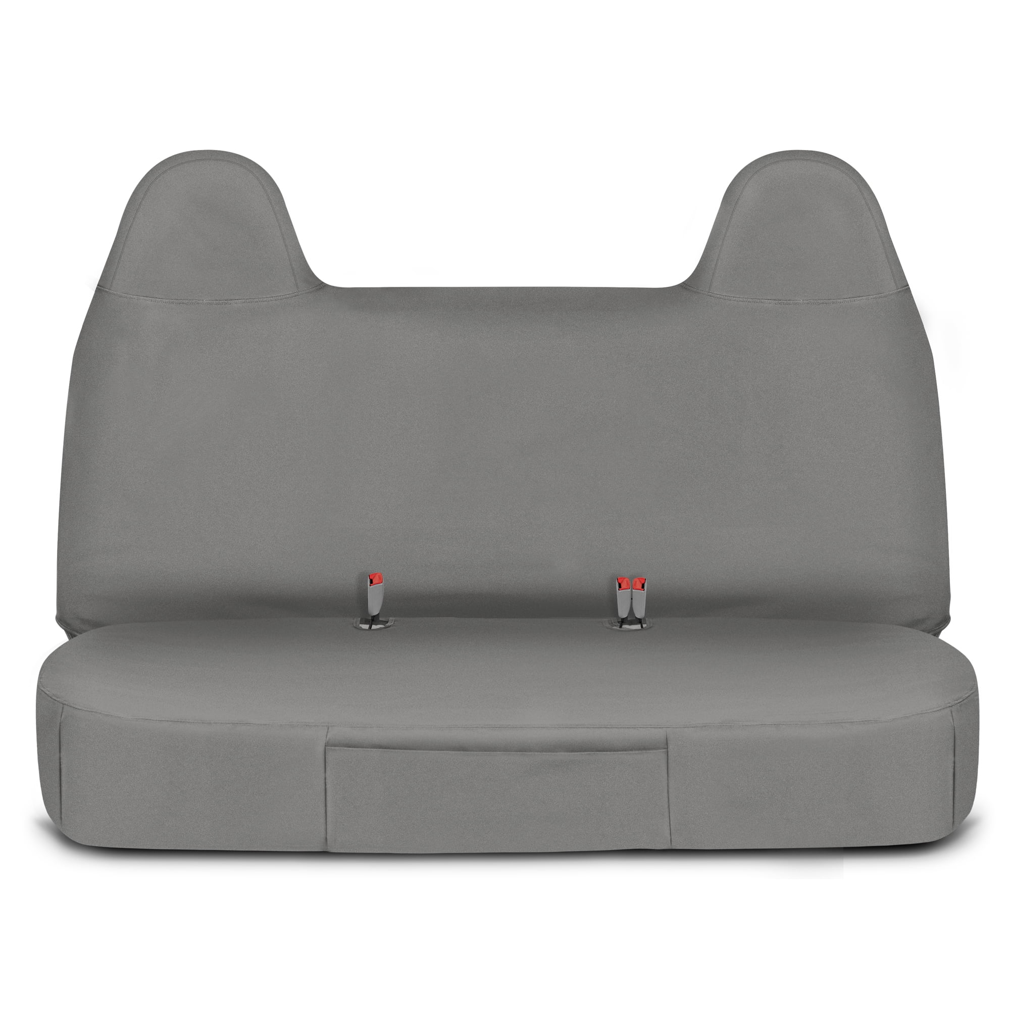 Cat® Custom Fit Front Bench Seat Cover for Ford F250 / F350 / F450 / F550 (1999-2007) - Durable Oxford Gray Truck Seat Cover with Utility Pockets, Ford F250 Super Duty Interior Cover