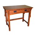 thumbnail image 4 of Crafters and Weavers Arts and Crafts Wood Library Table in Cherry, 4 of 11