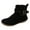 Black, variant on Stylish Women's Ankle Boots Snakeskin Booties Women Western for Women Rustic - Casual Solid Color Rain for Women Warm for Women Fringe Booties for Comfort Women's Winter for Women No Heel -