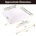 thumbnail image 2 of ONLTCO RV Vent Lid Replacement RV Vent Cover, Trailer, Camper, Motorhome Roof Vent Cover White Stainless Steel Hinge 2 Pack, 2 of 4