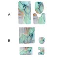 thumbnail image 4 of Wosthever Exquisita alfombrilla de baño artesanal sin hilo suelto accesorios de baño armoniosos cortina de ducha 3 uds Type3 NO3, 4 of 6
