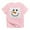 Petal Pink, variant on - Snowman Face Infant T Shirt - Infant T-Shirt