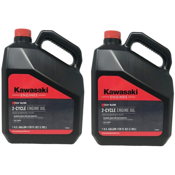 Kawasaki Engines Genuine OEM 2-Cycle Engine Oil Gallon 99969-6086D - 2 Pack