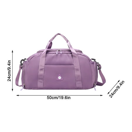 

Felirenzacia Large Capacity Travel Fitness Bag Light And Comfortable Dry And Wet Separation Independent Shoes Fitness Bag