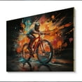 thumbnail image 2 of Designart "Bicycle modern Fusion An" Transportation Print on Natural Pine Wood, 2 of 5