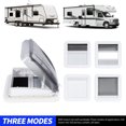 thumbnail image 3 of Pushed Outwards Rv Skylight Window, Push and Pull Opening 60 Degree RV Roof Top Window Vent 402mm Length 402mm Width with Sunshade for RV Caravan Motorhome, 3 of 7