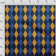 thumbnail image 2 of oneOone Cotton Poplin Navy Blue Fabric Argyle Check Diy Clothing Quilting Fabric Print Fabric By Yard 56 Inch Wide, 2 of 4