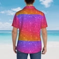 thumbnail image 3 of Lsque Holiday Shiny pattern Hawaiian Shirt for Men, Unisex Summer Beach Casual Short Sleeve Button Down Shirts-XX-Large, 3 of 9