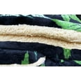 thumbnail image 4 of Home Must Haves Black, Green Microfiber Reversible Bed Blankets, King, (3 Pieces), 4 of 9