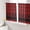 Red, variant on Sheer Curtains 45 Inch Length 2 Panels Set for Kitchen, Brown Black Plaid Semi Sheer Curtains for Windows, Vintage Rustic Star Buffalo Check Voile Window Treatments Rod Pocket Curtain