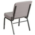 thumbnail image 4 of 4 Pk. 21'' Wide Gray Dot Fabric Stacking Church Chair - Silver Vein Frame, 4 of 7