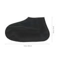 thumbnail image 2 of LOLIPPYY 1Par Cubrezapatos Negro Duradero Impermeable Para Viajes Y Excursiones, 2 of 6
