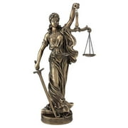 La Justicia with Scale in Left Hand - Myth & Legend Sculpture by Xoticbrands - Veronese Size (Small)