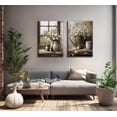 thumbnail image 2 of 2Pcs Farmhouse Daisy Wall Art Framed Country Daisy Canvas Prints Vintage Farmhouse Flowers Pictures for Bathroom Bedroom Living Room Home Decor, 2 of 6
