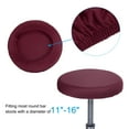 thumbnail image 3 of Uxcell 9.5" Bar Stool Cover, 6 Pack Stool Cushion Cover for 11"-16" Chair, Wine Red, 3 of 6