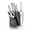 Sliver&White, variant on Klaus Meyer Stahl High Carbon Exclusive German Steel 8 Piece Knife Block Set (White)