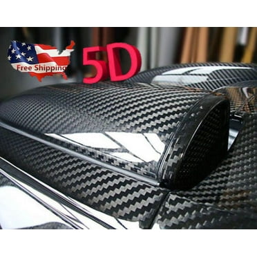 US Waterproof Carbon Fiber Vinyl Car Wrap Sheet Roll Film Sticker Decal Paper