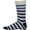 Beige, variant on PERRY ELLIS Mens Beige Striped Nylon Casual Crew Socks 7-12