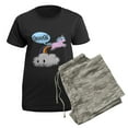 thumbnail image 5 of CafePress - Cute Unicorn Fart! ... TOOT! Pajamas - Women's Short Sleeve Print T-Shirt and Pants Dark Cotton Pajama Set, 5 of 7