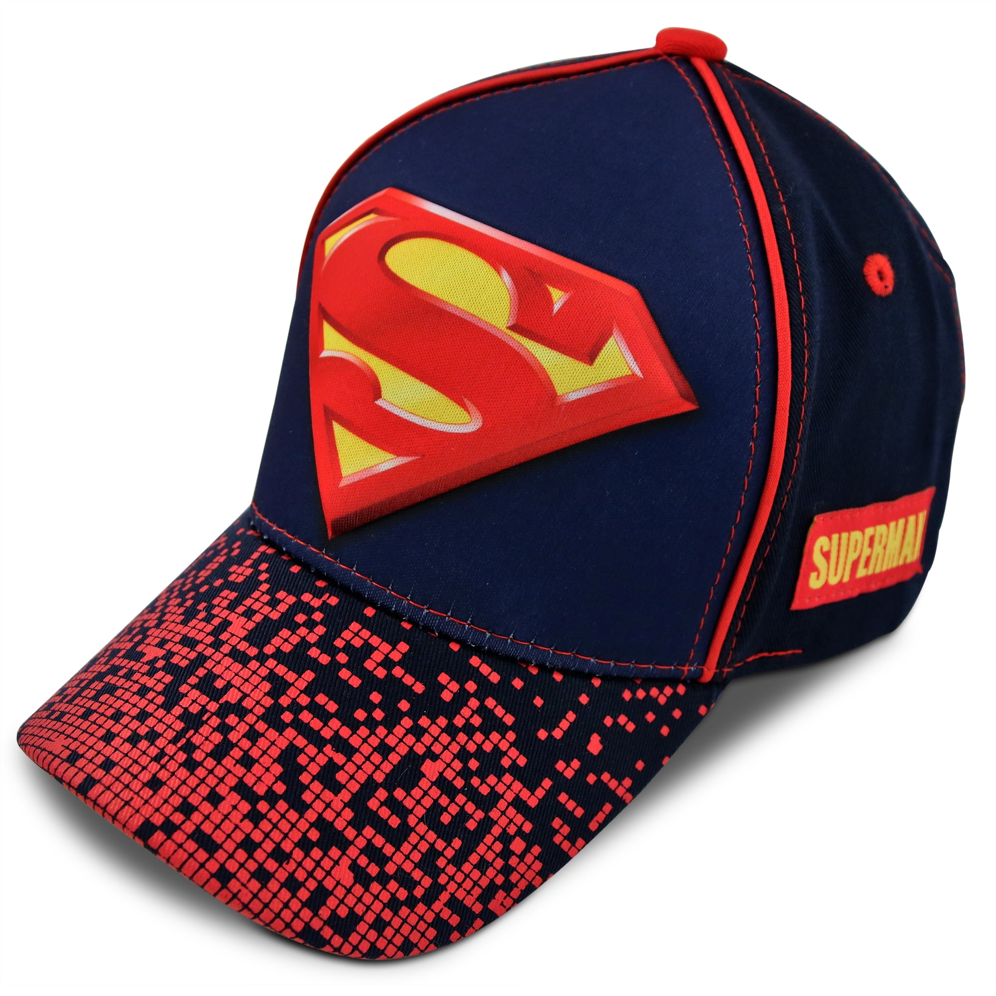NEW YOUTH SUPERMAN LOGO HAT CAP SNAPBACK OSFM ADJUSTABLE NWT 