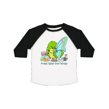 

Inktastic Make Your Own Wings- Cute Crafting Caterpillar Gift Toddler Boy or Toddler Girl T-Shirt