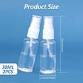 thumbnail image 2 of 2 Pcs Spray Bottles Clear Plastic Spray Bottles Small Spray Travel Size Fine Mist Perfume Bottle Refillable Mini Empty Spray Bottle for Perfume Hair Travel（1oz/30ml ）, 2 of 5