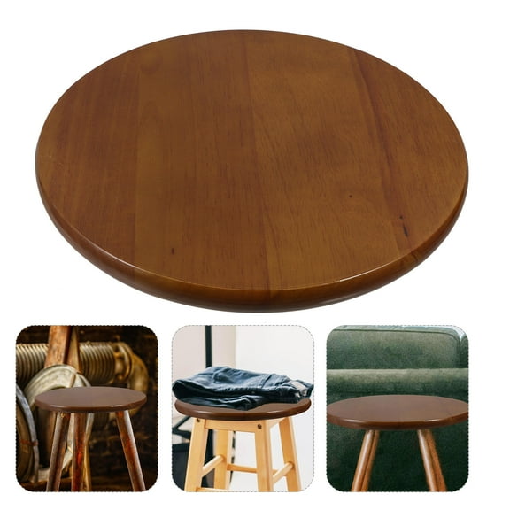 NICEXMAS Brown Wood Stool Seat Replacement Panel for Home and Restaurant
