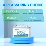 Redodo 12V 100Ah Lithium LiFePO4 Battery, Built-in 100A BMS, 4000-15000 Deep Cycles & 10-Year Lifetime, for RV Off-grid Solar Trolling Motor, Camping