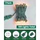 thumbnail image 5 of Guirnalda de luces navideñas transparentes, 100 unidades, 7,6 m, mini luces incandescentes para interior, árbol de Navidad, guirnalda, cumpleaños, boda, fiesta, festival, decoración, cable verde, 5 of 6