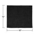 thumbnail image 3 of Detailer's Preference® 12"x12" 240 GSM Terry Weave Ultrasonic Cut Black Microfiber Cleaning Cloths - 50-Pack, 3 of 7