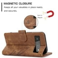 thumbnail image 6 of ELEHOLD Flip Wallet Case for Google Pixel 6 Pro Case Embossed Flower Butterflies Premium Leather Card Slots Kickstand Function Magnetic Clasp Detachable Wrist Lanyard Full Protective Case,brown, 6 of 6