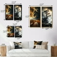 thumbnail image 4 of Designart "Storm Raging SPIRAL I" Storms Framed Wall Art Set Of 2 - Grey Landscapes Gallery Wall Frame Set For Home Decor, 4 of 6