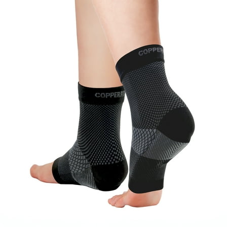 Copper Fit® HEEL RELIEF Sleeve | Arch Compression, Heel Cushion | 1 Pair | Unisex