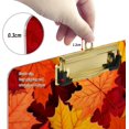 thumbnail image 4 of FMSHPON Thanksgiving Vintage Red Bright Maple Clipboard Hardboard Wood Nursing Clip Board and Pull for Standard A4 Letter 13x9 inches, 4 of 5