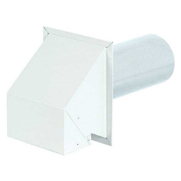 Campana de escape de pared Imperial VT0501-B de aluminio plateado/blanco