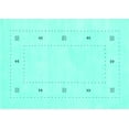 thumbnail image 1 of Ahgly Company Machine Washable Indoor Rectangle Solid Turquoise Blue Modern Area Rugs, 8' x 12', 1 of 4