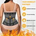 thumbnail image 4 of QRIC Neoprene Sauna Waist Trainer Corset Sweat Belt for Women Compression Cincher Band Workout Fitness Back Support, 4 of 6