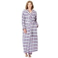 thumbnail image 5 of Dreams & Co. Women's Plus Size Long Flannel Robe Robe, 5 of 6