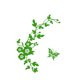 thumbnail image 1 of Liquidación de pegatinas de pared Meiiso, pegatinas de pared con diseño de flores para asiento de inodoro, decoración de baño, mariposas, color verde., 1 of 4