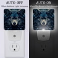 thumbnail image 2 of Wolf LED Square Night Light - Small and Bright Square-shaped LED Night Light for Bedroom, Bathroom, and Hallway - Compact Plug-in Nightlight with Auto on/Off Sensor, 2 of 6