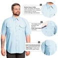 thumbnail image 4 of Tiger Hill Men's Tall Fishing Shirt Short Sleeves, 4 of 4