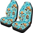 thumbnail image 5 of Uourmeti Otter Sea Life Pattern Car Seat Cushion 3 Pack Automotive Vehicle Cushion Breathable Auto Decor Suitable for Cars Trucks, 5 of 10